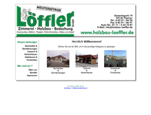Tablet Screenshot of holzbau-loeffler.de